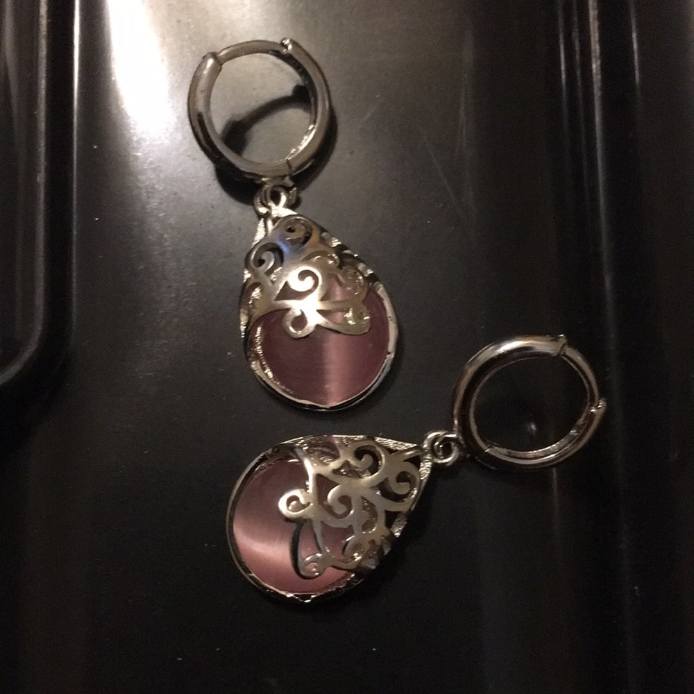 Pink earrings